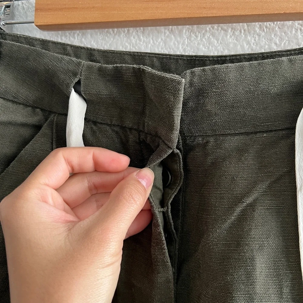 Aritzia Wilfred Linen Allant Crop Pants